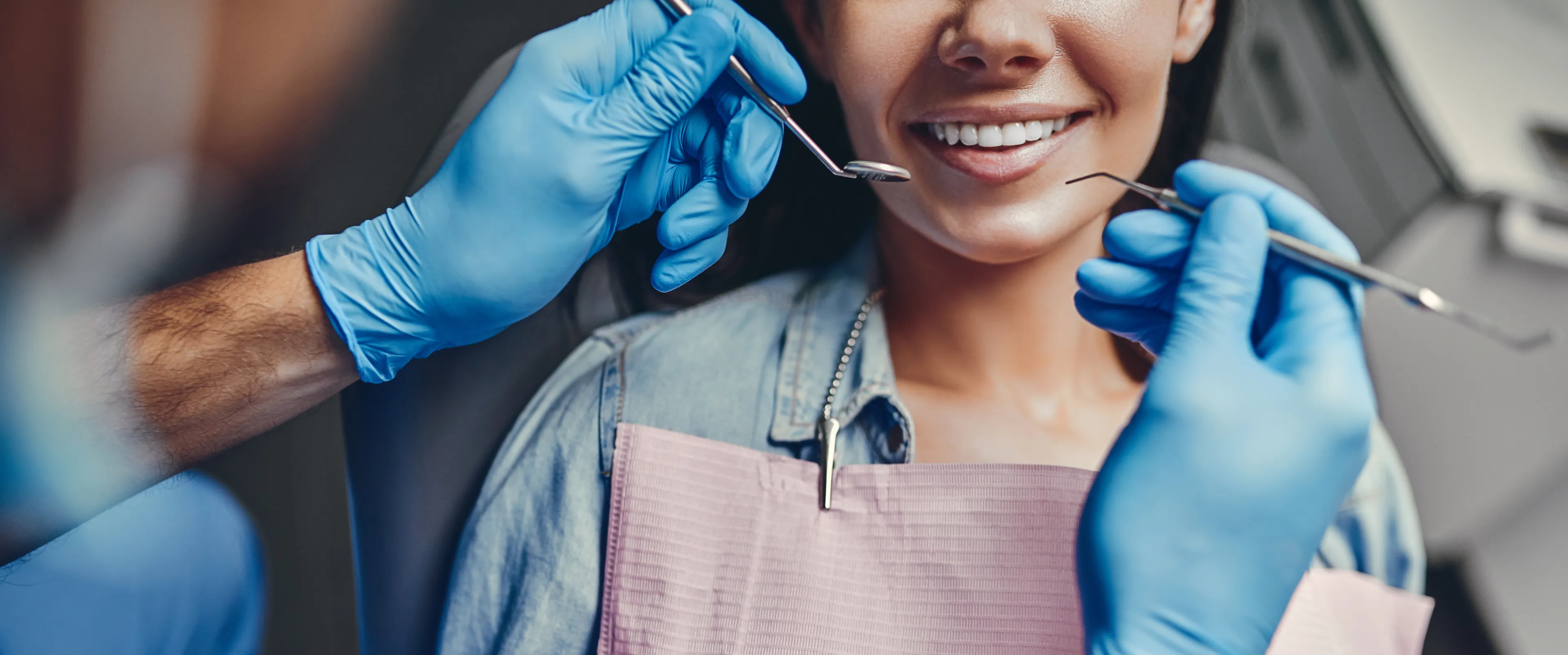 Patient receiving gentle dental care at Glassell Dental in Orange, CA