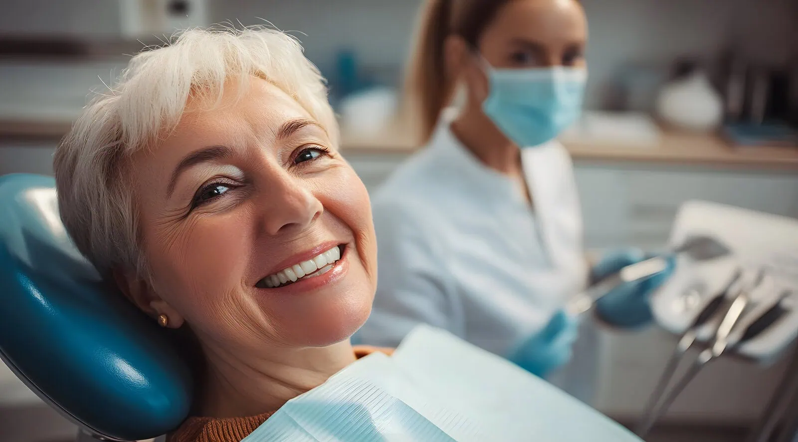 Happy, well-cared-for patient at Glassell Dental