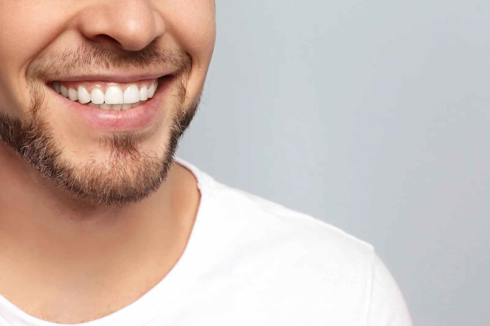 Bright, healthy smile after dental care at Glassell Dental